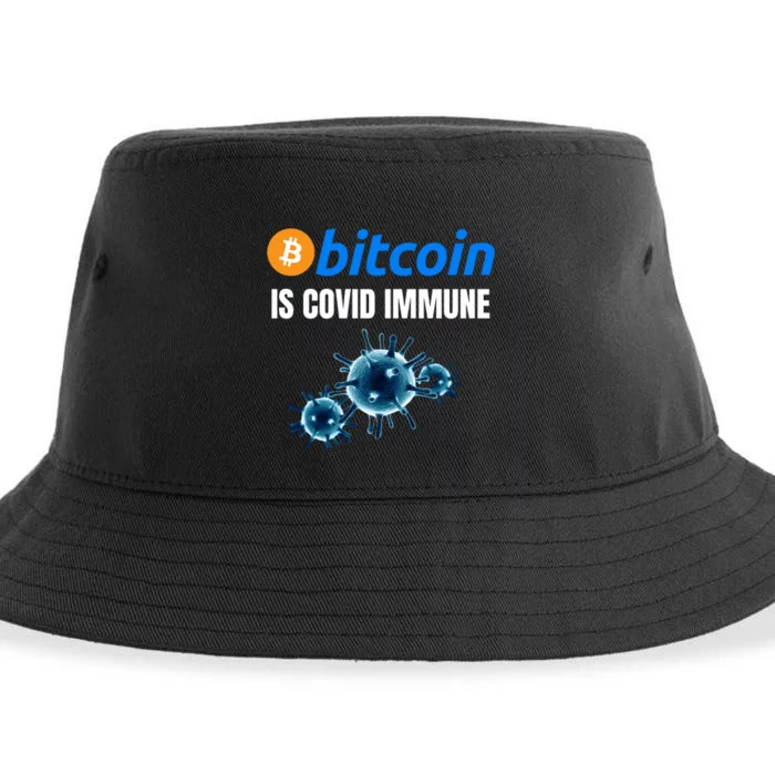 Bitcoin Is COVID Immune, Unstoppable, Plan B, Crypto Currency, Blockchain Sustainable Bucket Hat