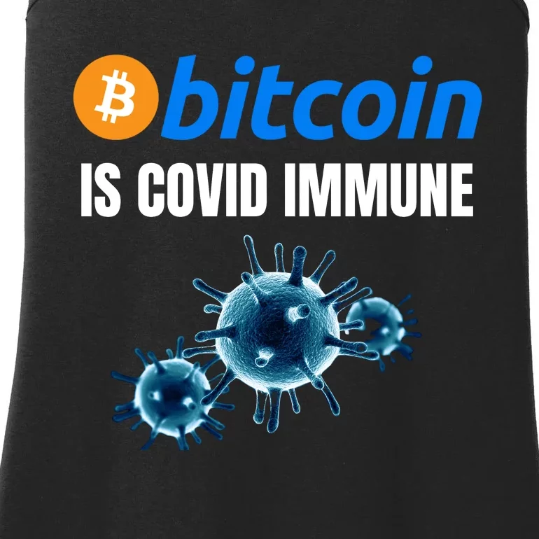 Bitcoin Is COVID Immune, Unstoppable, Plan B, Crypto Currency, Blockchain Ladies Essential Tank