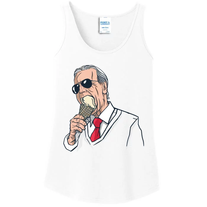 Biden Ice Cream Ladies Essential Tank