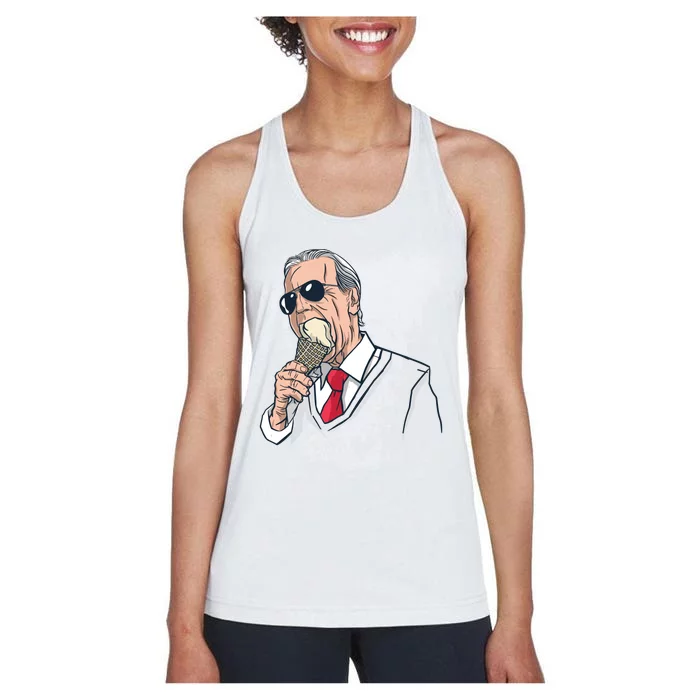 Biden Ice Cream Women's Racerback Tank