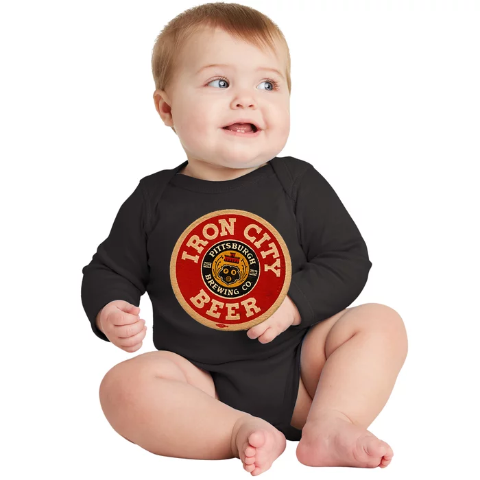 Beer Irons City Pittsburgh Beer Lover Baby Long Sleeve Bodysuit