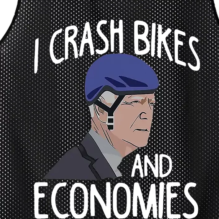 Biden I Crash Bikes And Economies Mesh Reversible Basketball Jersey Tank