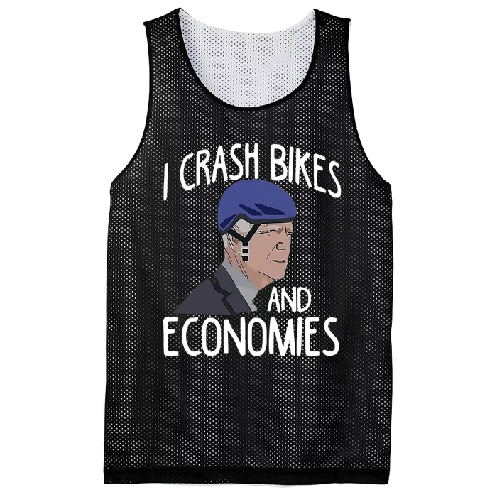 Biden I Crash Bikes And Economies Mesh Reversible Basketball Jersey Tank