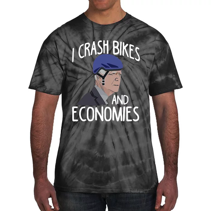 Biden I Crash Bikes And Economies Tie-Dye T-Shirt