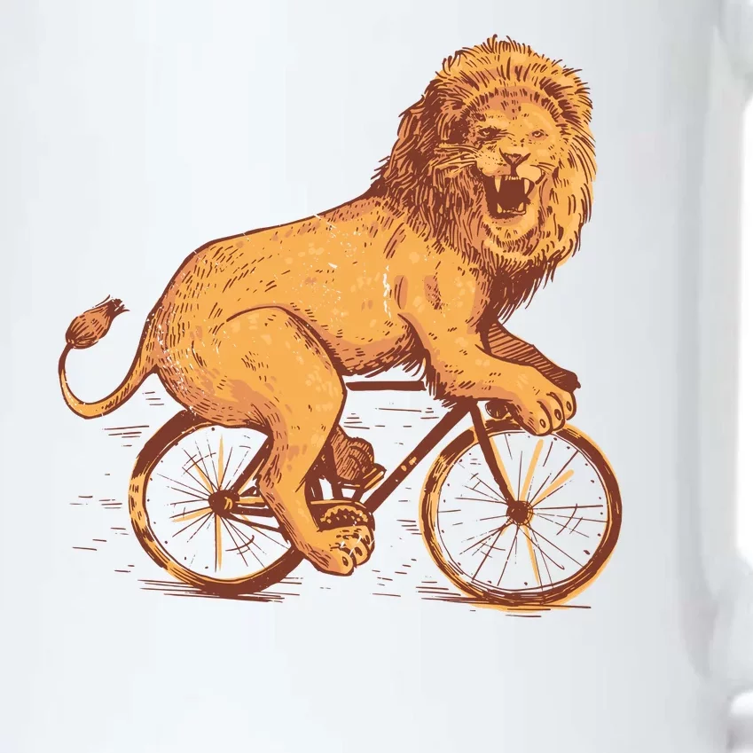 Bicycle Lion Black Color Changing Mug