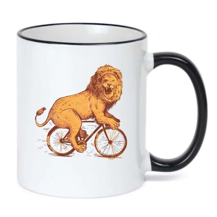 Bicycle Lion Black Color Changing Mug