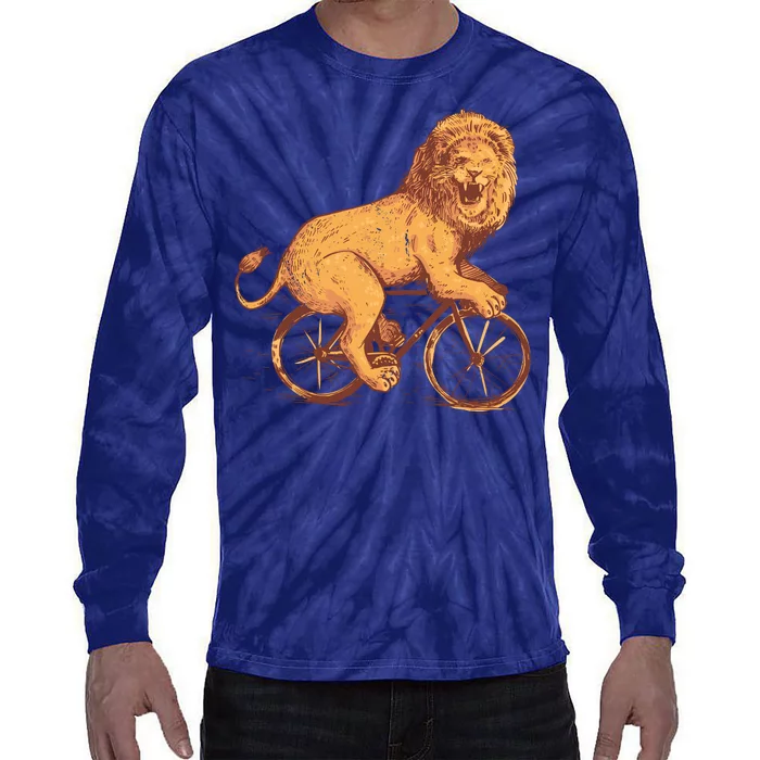 Bicycle Lion Tie-Dye Long Sleeve Shirt