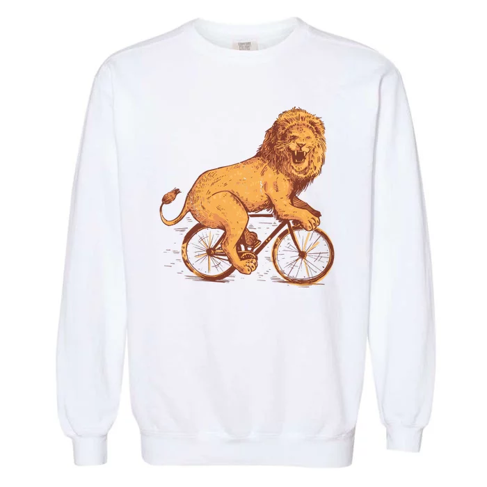 Bicycle Lion Garment-Dyed Sweatshirt