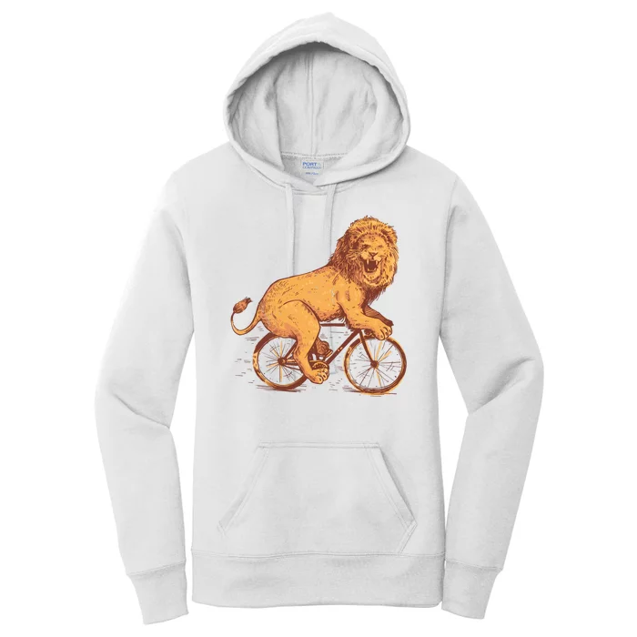 Bicycle Lion Women's Pullover Hoodie