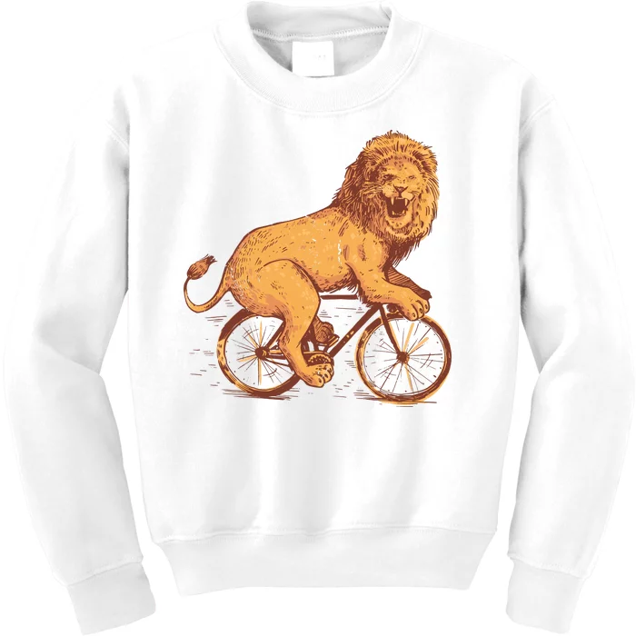 Bicycle Lion Kids Sweatshirt