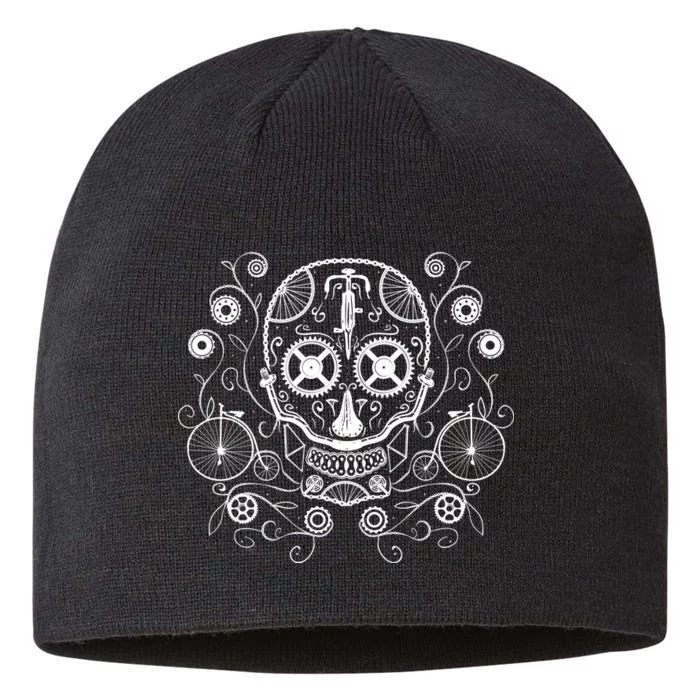 Bicycle Skull 8 1/2in Sustainable Knit Beanie