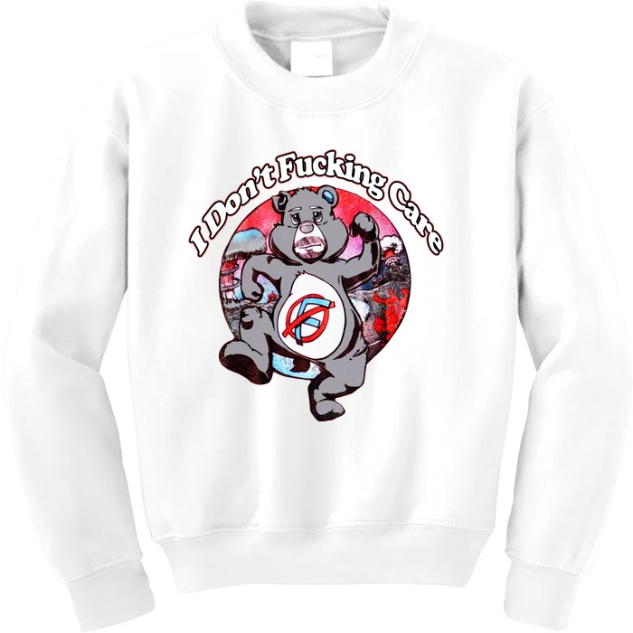 I Don't F**king Care Bear Hoodie  Patriotic Sweatshirt – Grunt