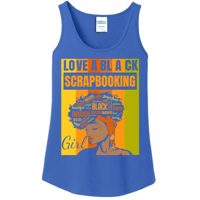 Black Independence Day Gift Love A Black Scrapbooking Cute Gift Ladies Essential Tank