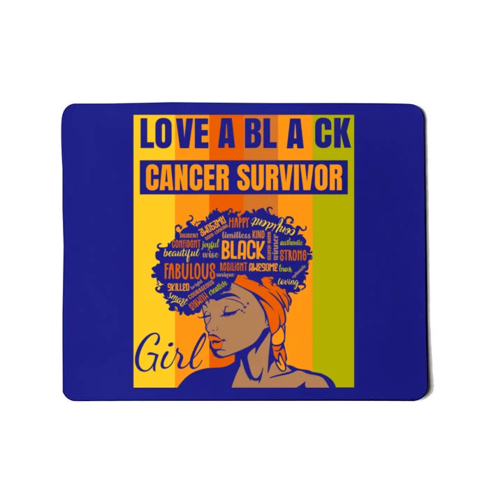 Black Independence Day Love A Black Cancer Survivor Gift Mousepad