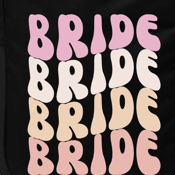 Bride I Do Crew Retro Bachelorette Party Bride Bridesmaids Impact Tech Backpack