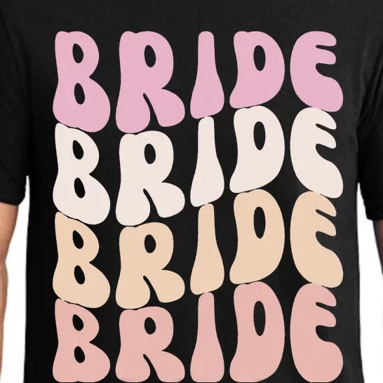 Bride I Do Crew Retro Bachelorette Party Bride Bridesmaids Pajama Set