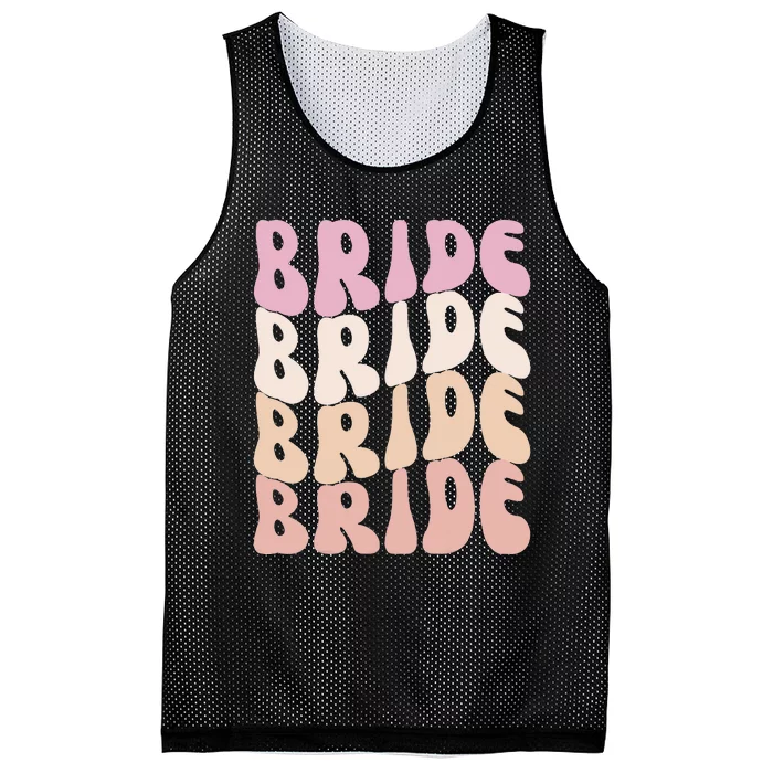 Bride I Do Crew Retro Bachelorette Party Bride Bridesmaids Mesh Reversible Basketball Jersey Tank