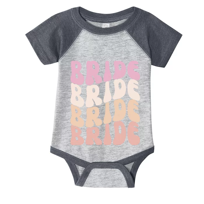 Bride I Do Crew Retro Bachelorette Party Bride Bridesmaids Infant Baby Jersey Bodysuit