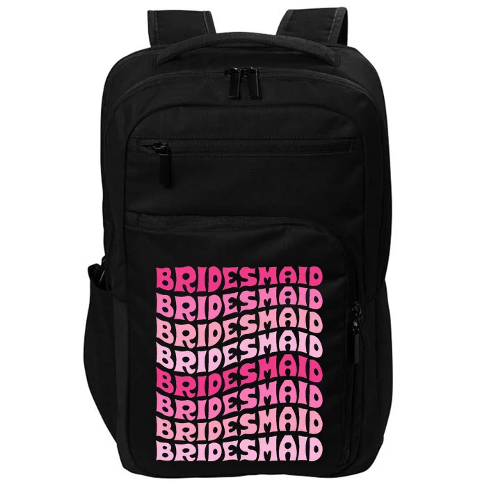 Bridesmaid I Do Crew Retro Bachelorette Party Bridesmaids Impact Tech Backpack