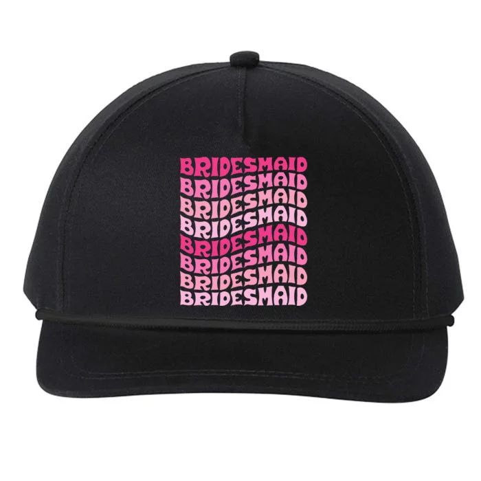 Bridesmaid I Do Crew Retro Bachelorette Party Bridesmaids Snapback Five-Panel Rope Hat