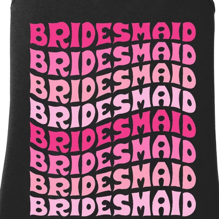 Bridesmaid I Do Crew Retro Bachelorette Party Bridesmaids Ladies Essential Tank