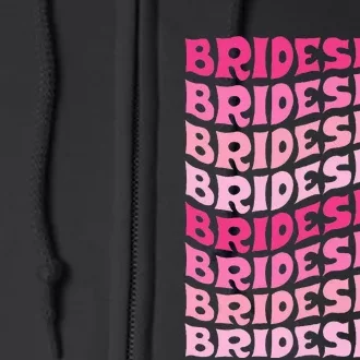 Bridesmaid I Do Crew Retro Bachelorette Party Bridesmaids Full Zip Hoodie