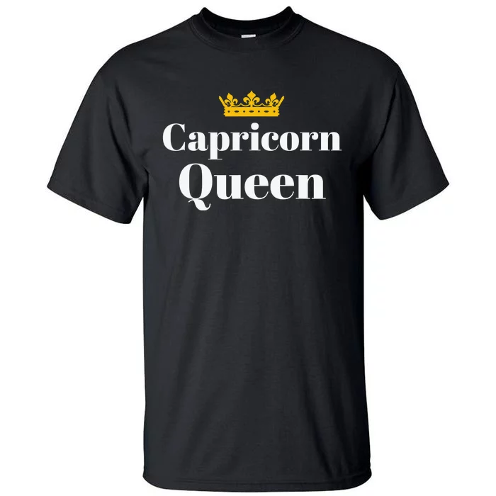 Born in December January Capricorn Queen Zodiac Sign Tall T-Shirt