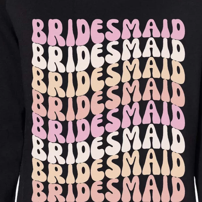 Bridesmaid I Do Crew Retro Bachelorette Party Bridesmaids Womens California Wash Sweatshirt