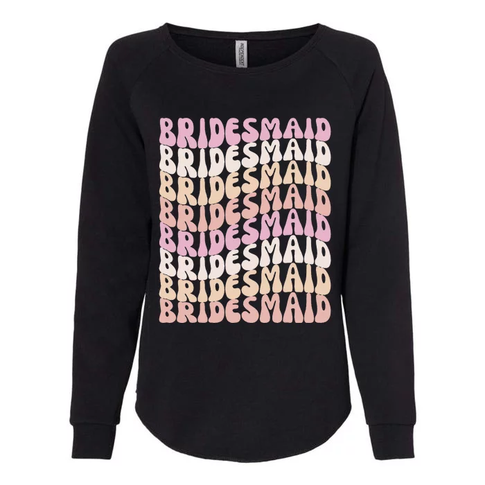 Bridesmaid I Do Crew Retro Bachelorette Party Bridesmaids Womens California Wash Sweatshirt