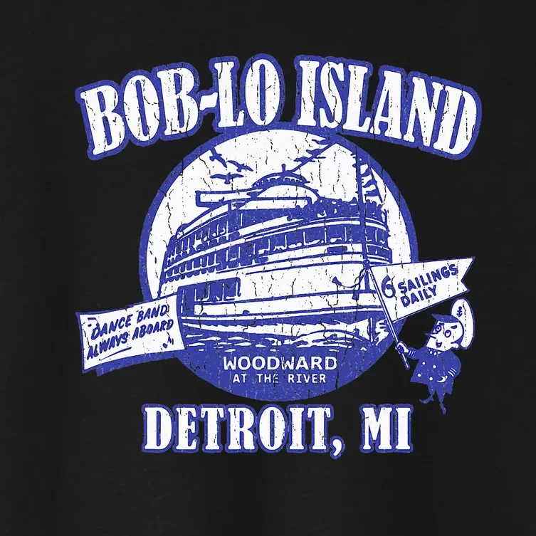 Boblo Island Detroit Michigan Women's Crop Top Tee