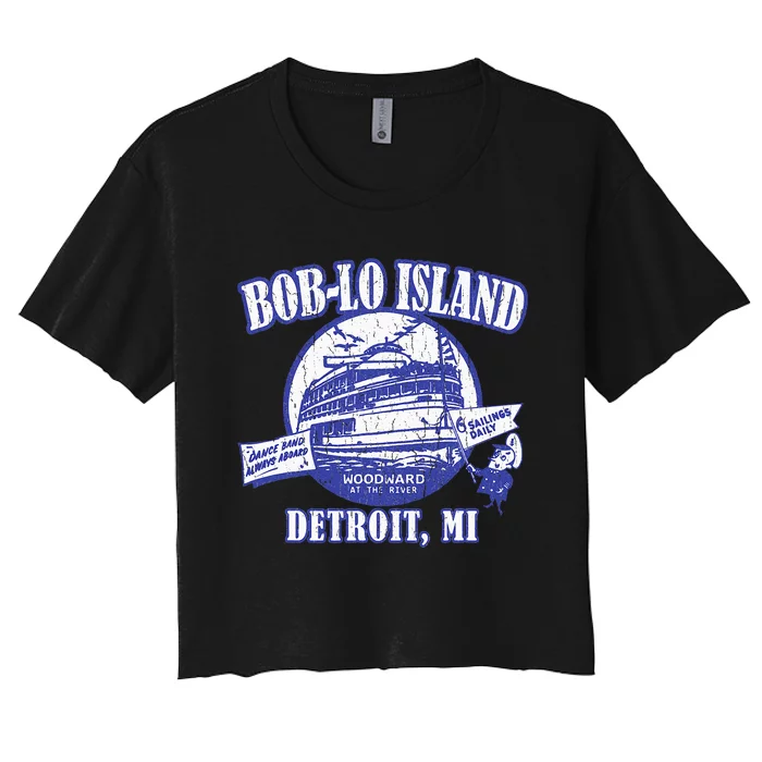 Boblo Island Detroit Michigan Women's Crop Top Tee