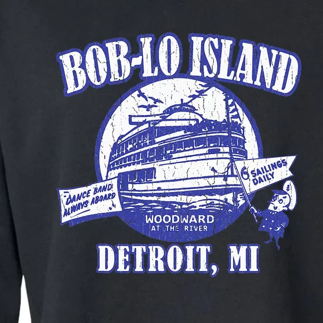 Boblo Island Detroit Michigan Cropped Pullover Crew