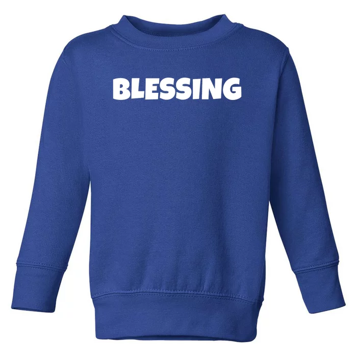 Blessing In Disguise Funny Halloween Costume Idea Great Gift Toddler Sweatshirt