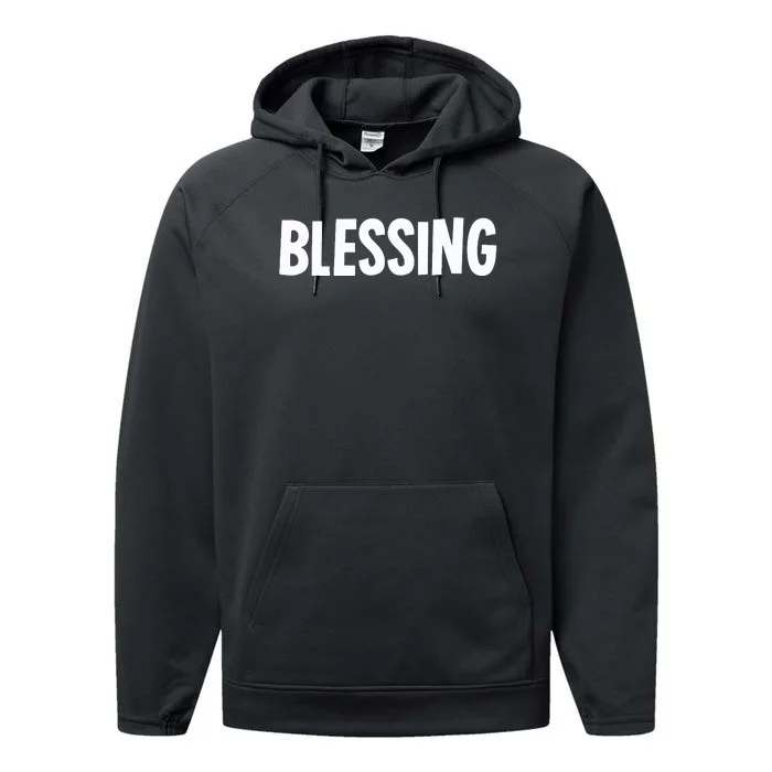 Blessing In Disguise Funny Halloween Costume Idea Funny Performance Fleece Hoodie