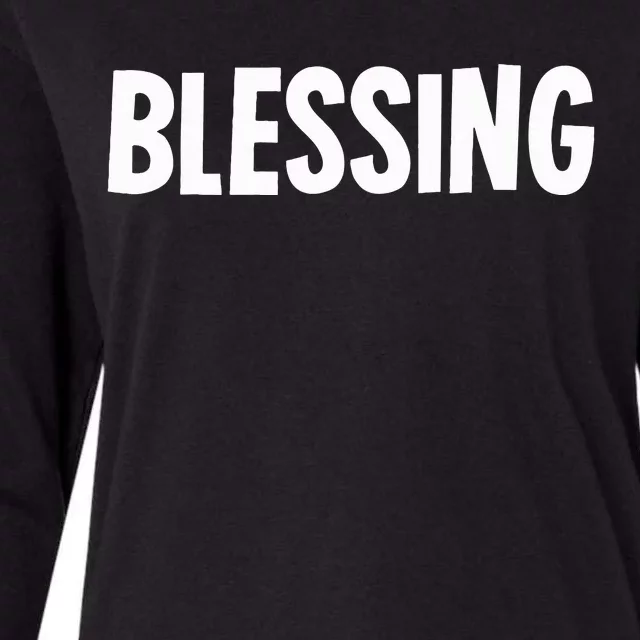 Blessing In Disguise Funny Halloween Costume Idea Funny Womens Cotton Relaxed Long Sleeve T-Shirt