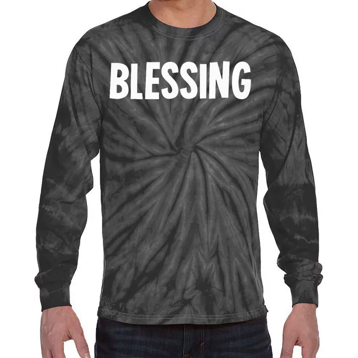 Blessing In Disguise Funny Halloween Costume Idea Funny Tie-Dye Long Sleeve Shirt