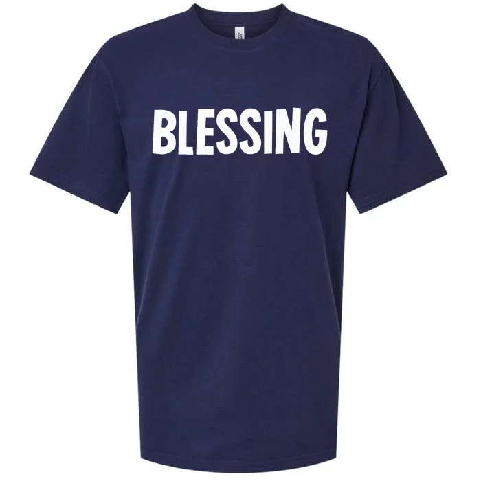 Blessing In Disguise Funny Halloween Costume Idea Funny Sueded Cloud Jersey T-Shirt