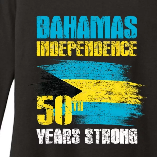 Bahamas Independence Day Bahamas 50th Celebration Womens CVC Long Sleeve Shirt