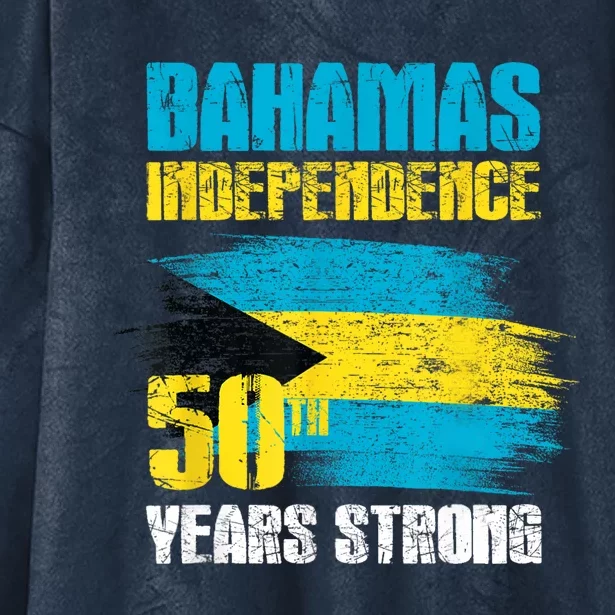 Bahamas Independence Day Bahamas 50th Celebration Hooded Wearable Blanket