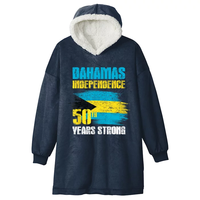 Bahamas Independence Day Bahamas 50th Celebration Hooded Wearable Blanket