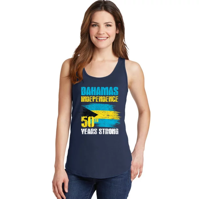 Bahamas Independence Day Bahamas 50th Celebration Ladies Essential Tank