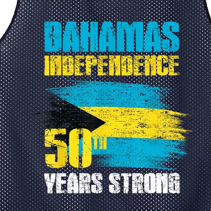 Bahamas Independence Day Bahamas 50th Celebration Mesh Reversible Basketball Jersey Tank