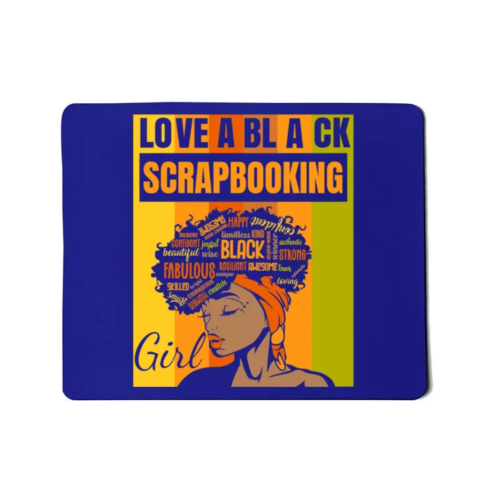 Black Independence Day Gift Love A Black Scrapbooking Gift Mousepad