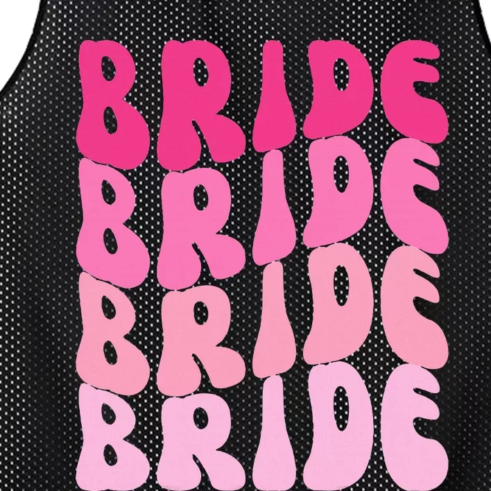 Bride I Do Crew Retro Bachelorette Party Bride Bridesmaids Mesh Reversible Basketball Jersey Tank