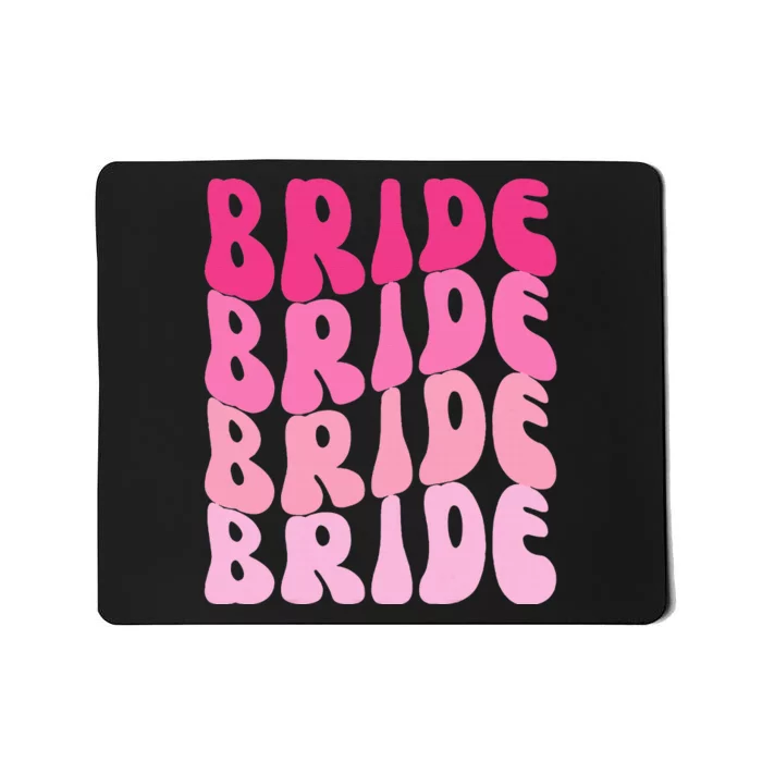 Bride I Do Crew Retro Bachelorette Party Bride Bridesmaids Mousepad