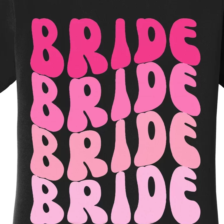 Bride I Do Crew Retro Bachelorette Party Bride Bridesmaids Women's T-Shirt