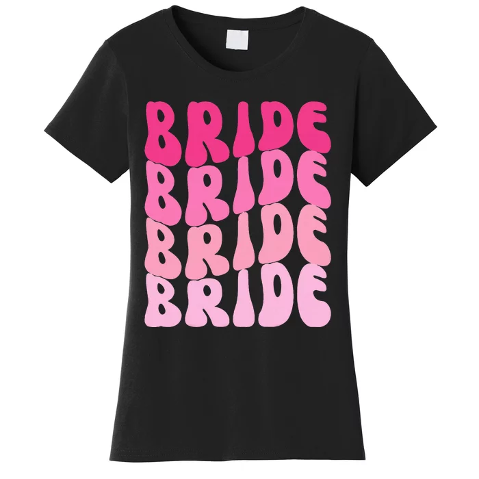 Bride I Do Crew Retro Bachelorette Party Bride Bridesmaids Women's T-Shirt