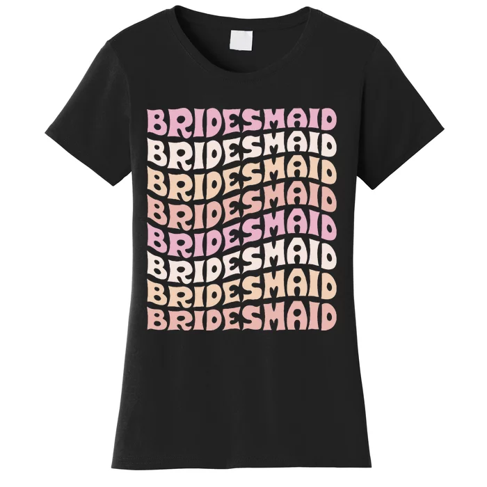 Bridesmaid I Do Crew Retro Bachelorette Party Bridesmaids Women's T-Shirt