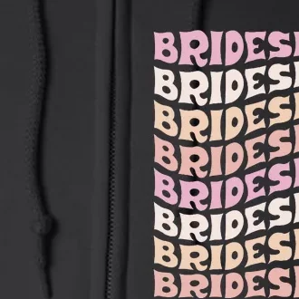 Bridesmaid I Do Crew Retro Bachelorette Party Bridesmaids Full Zip Hoodie