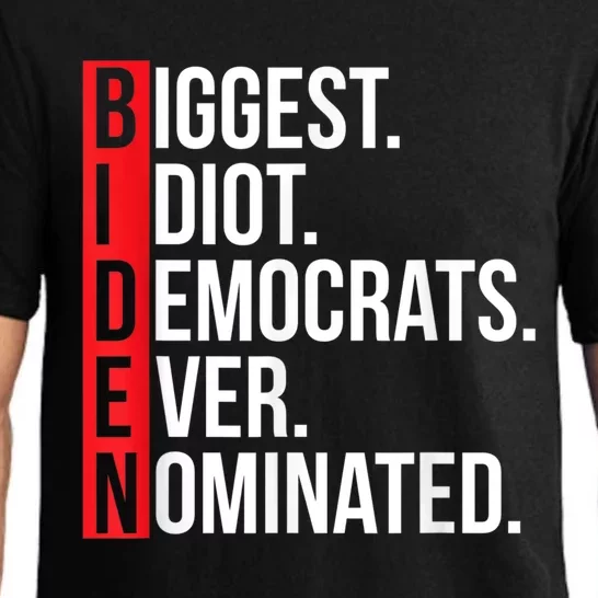 Biggest Idiot Democrats Ever Nominated Anti Biden Gift Pajama Set